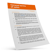 General terms of sales
